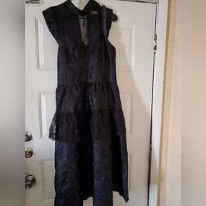 XL Bella Pogue black Gothic dress